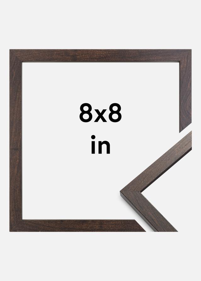 Cadre Trendy Verre Acrylique Noyer 8x8 inches (20,3x20,3 cm)