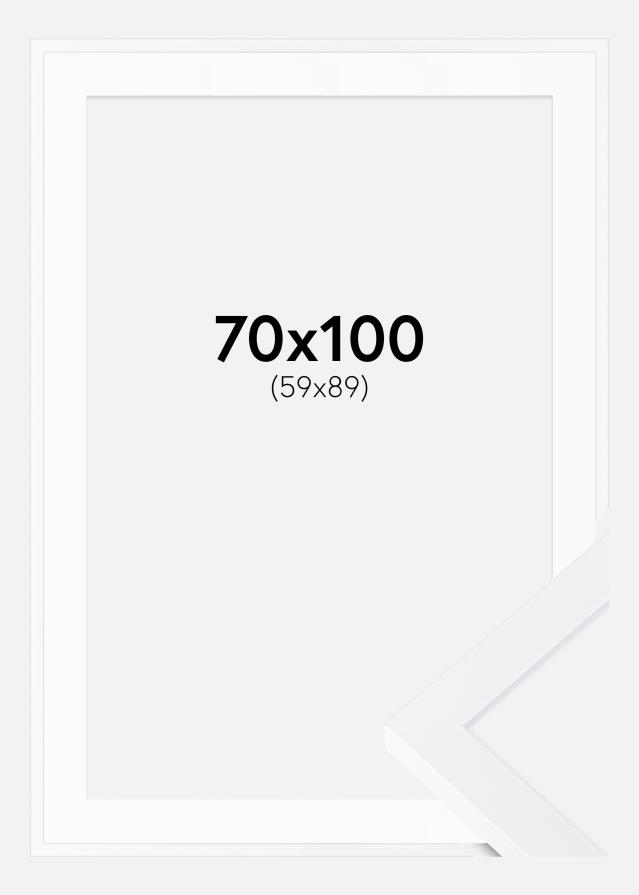 Cadre Selection Blanc 70x100 cm - Passe-partout Blanc 60x90 cm
