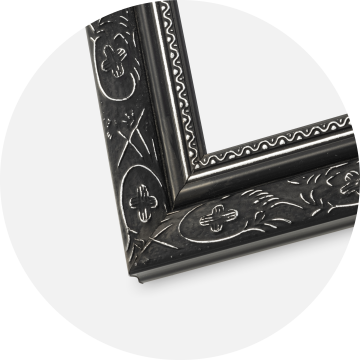 Cadre Baroque Noir 40x50 cm