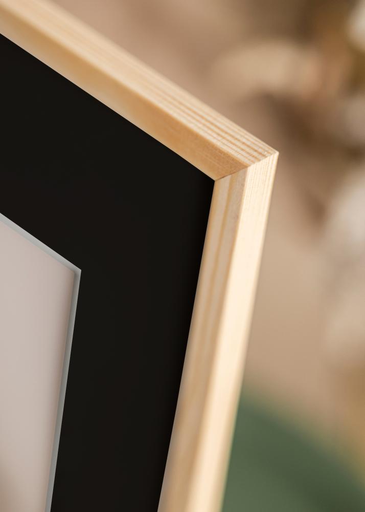 Cadre Galant Pin 30x30 cm - Passe-partout Noir 8x8 pouces