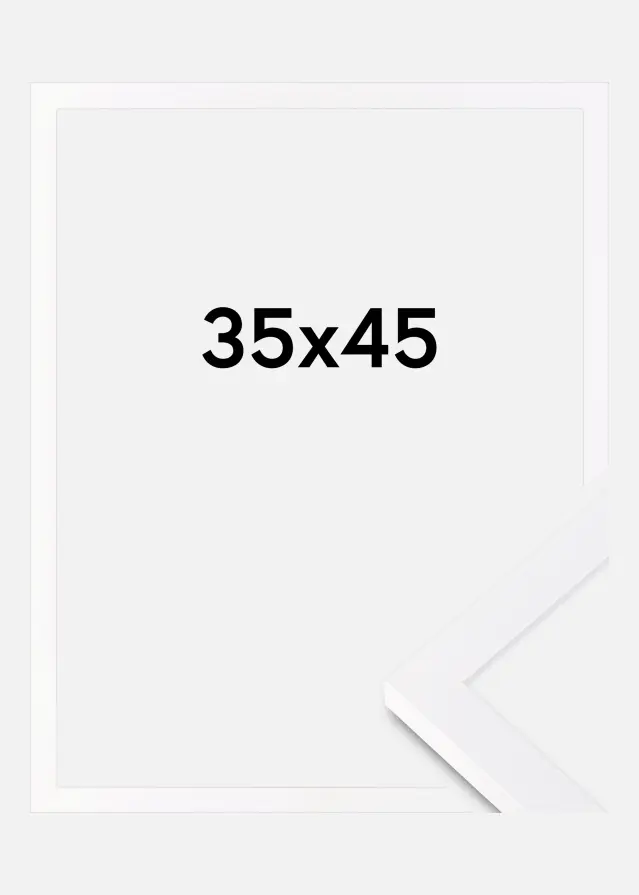 Cadre Selection Verre acrylique Blanc 35x45 cm