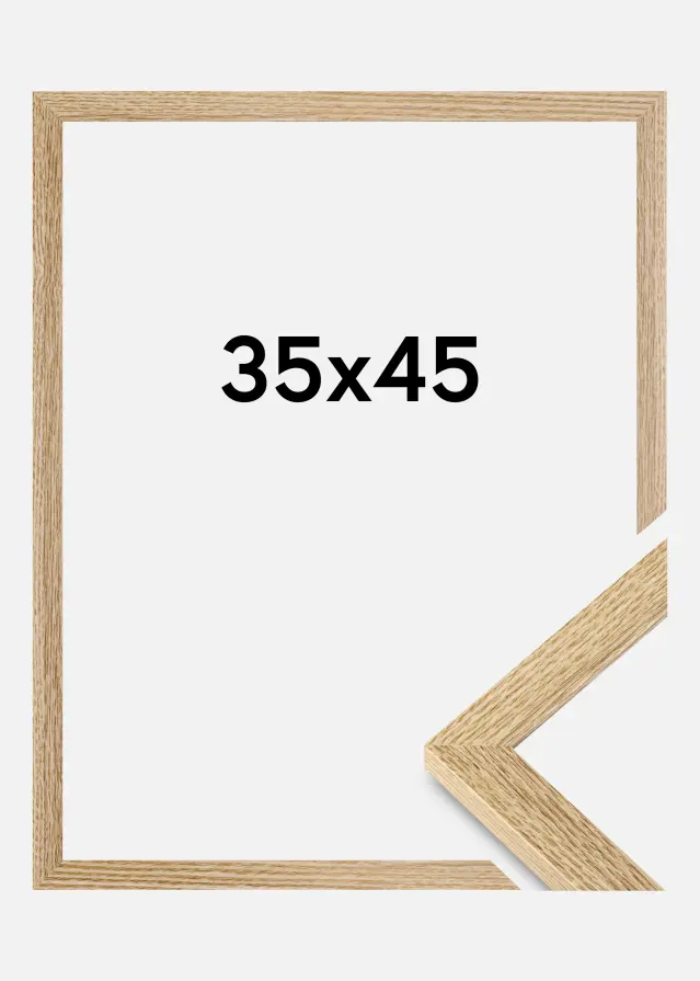Cadre Selection Verre acrylique Chêne 35x45 cm