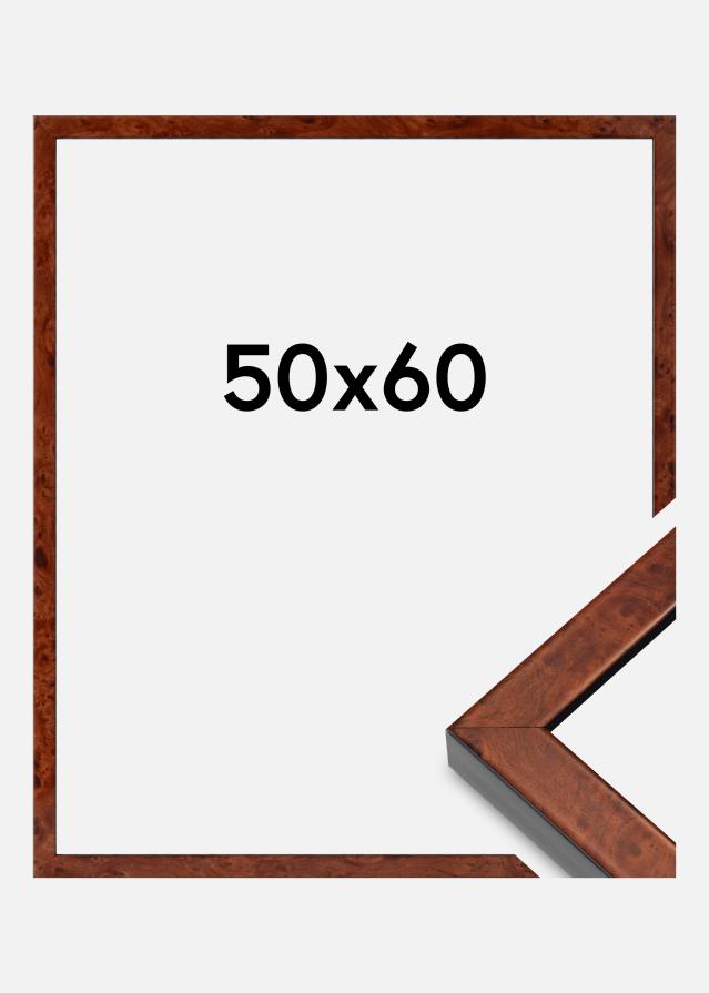 Cadre Hermes Verre acrylique Burr Walnut 50x60 cm