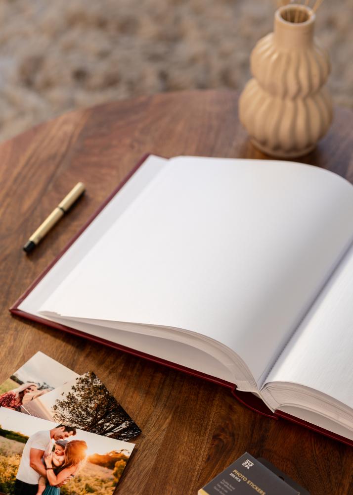Classico Album Rouge - 30x33 cm (100 Pages blanches / 50 feuilles)