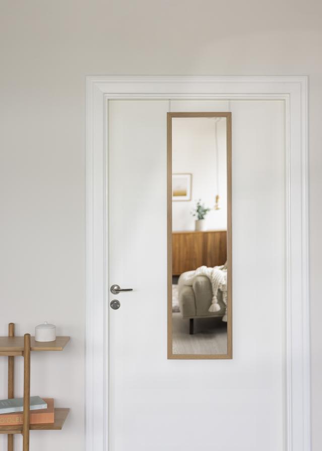 Miroir Overdoor en chêne massif 34x126 cm