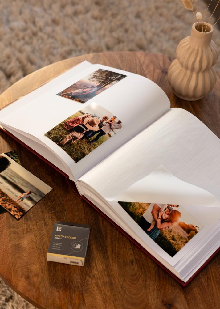 Classico Album Rouge - 30x33 cm (100 Pages blanches / 50 feuilles)