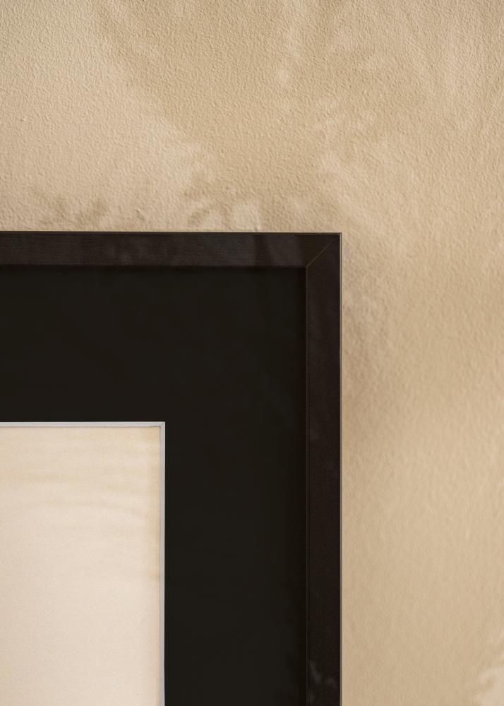 Cadre E-Line Noir 30x40 cm - Passe-partout Noir 20x28 cm