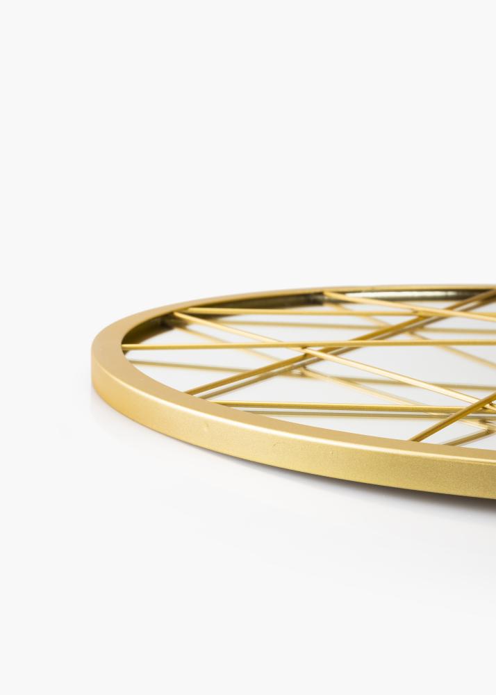 KAILA Miroir rond Triangles - Or diamètre 55 cm