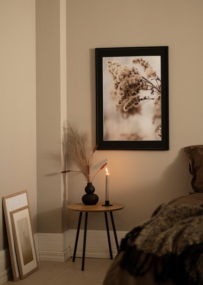 Cadre E-Line Noir 30x40 cm - Passe-partout Noir 20x28 cm