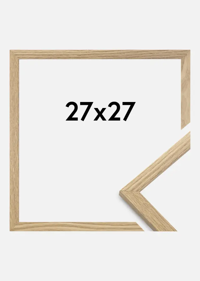 Cadre Trendy Verre acrylique Chêne massif 27x27 cm
