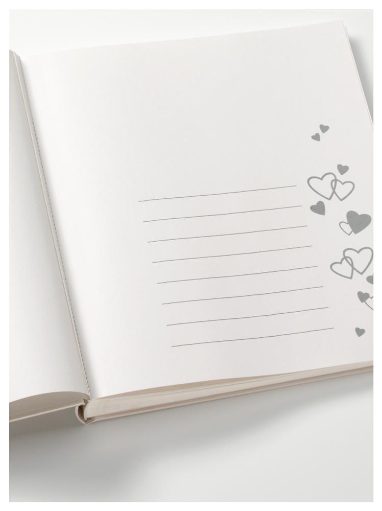 Ti Amo Album - 34x33 cm (100 pages blanches / 50 feuilles)