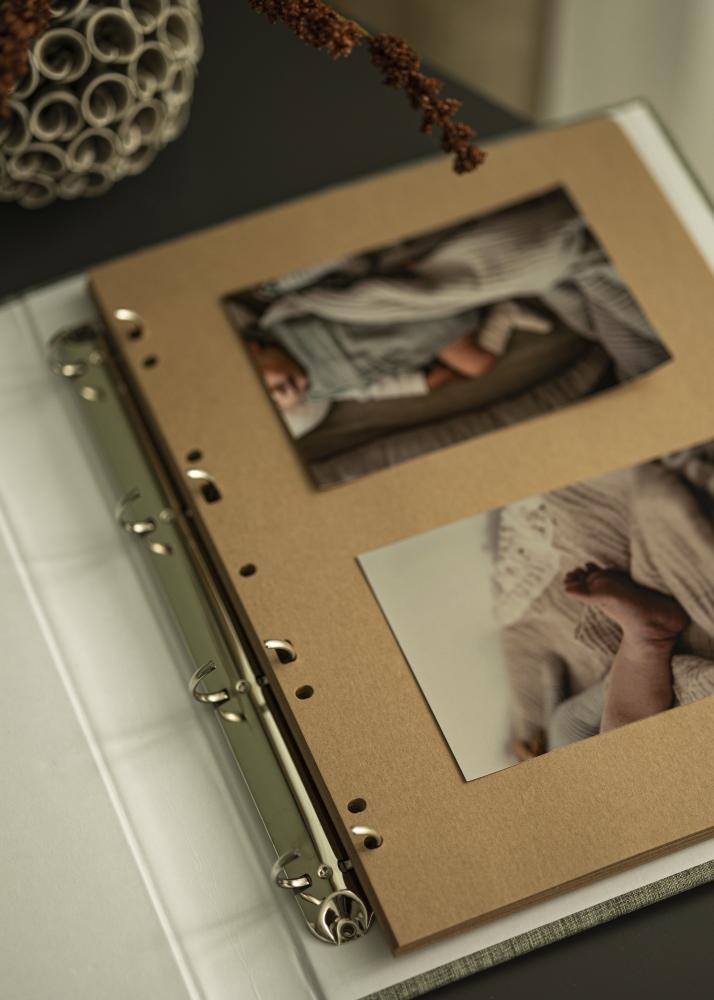 Feuilles d'album Timesaver SA4 - 30 feuilles marron