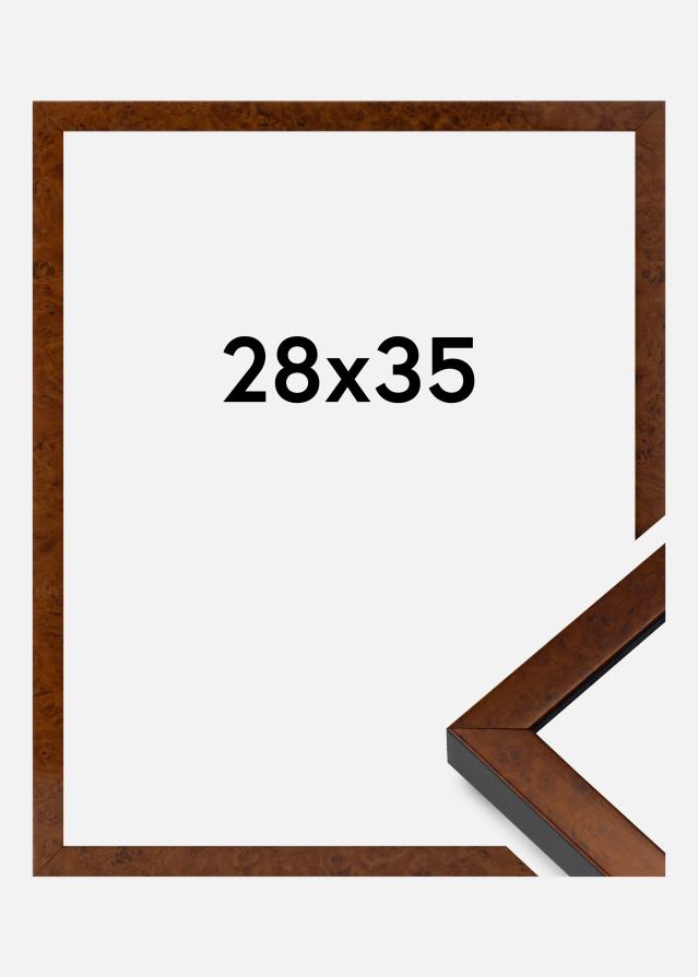 Cadre Ares Verre acrylique Burr Walnut 28x35 cm