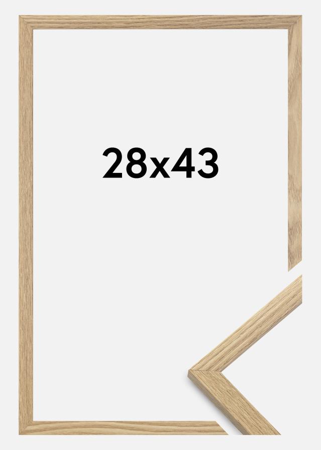 Cadre Trendy Verre acrylique Chêne massif 28x43 cm