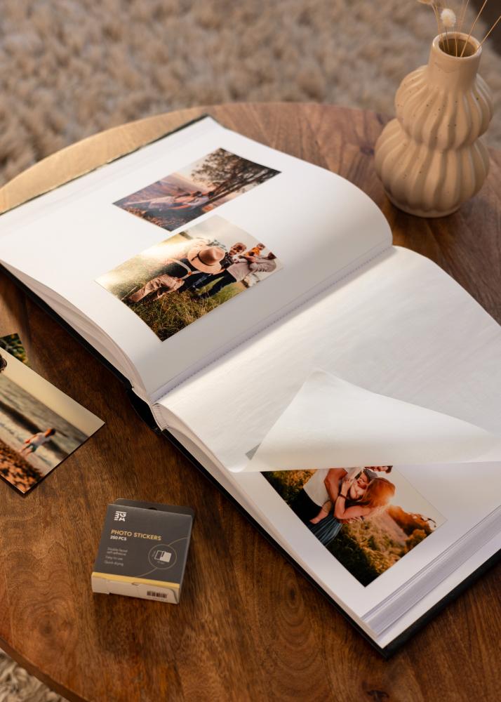 Classico Album Noir - 32x34 cm (100 Pages blanches / 50 feuilles)