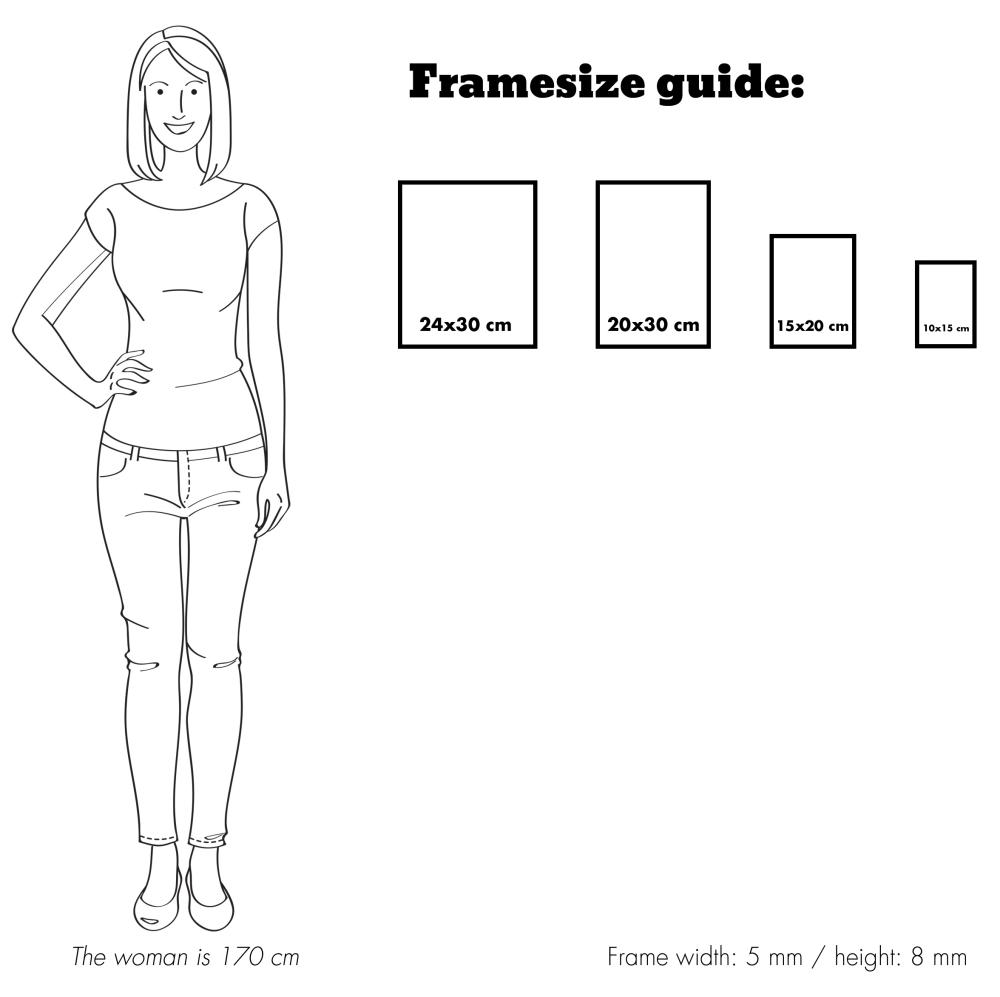 Cadre Roses Métal Argent 10x13 cm