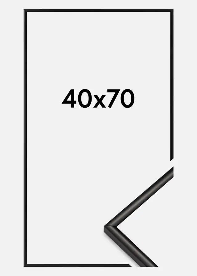 Cadre New Lifestyle Verre Acrylique Matt Noir 40x70 cm