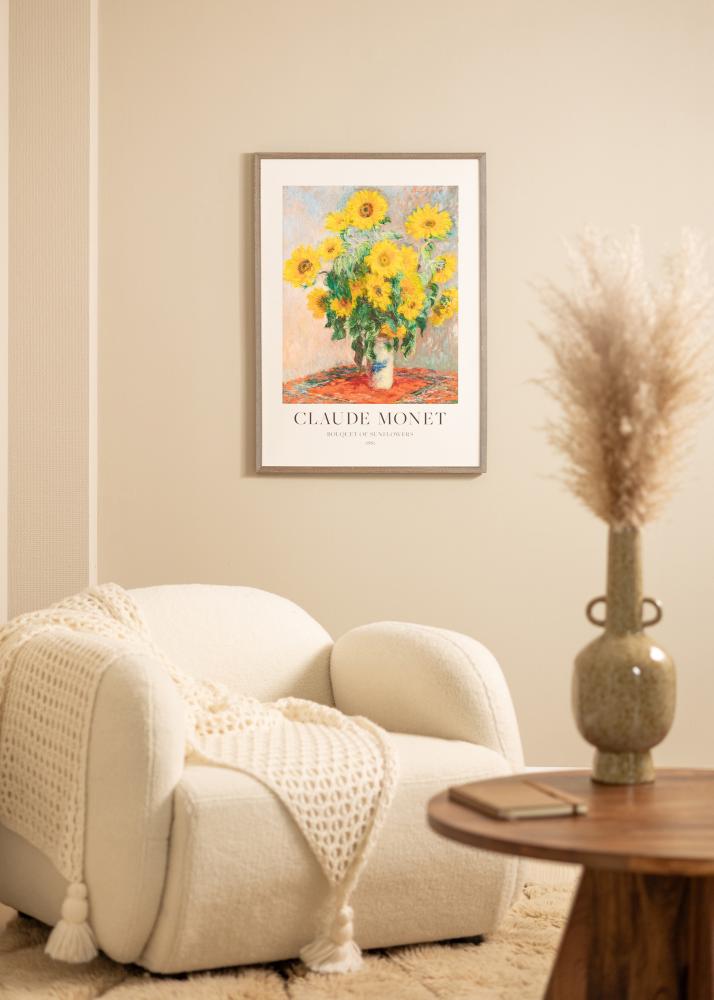 Cadre Ares Verre acrylique Gris 40x60 cm