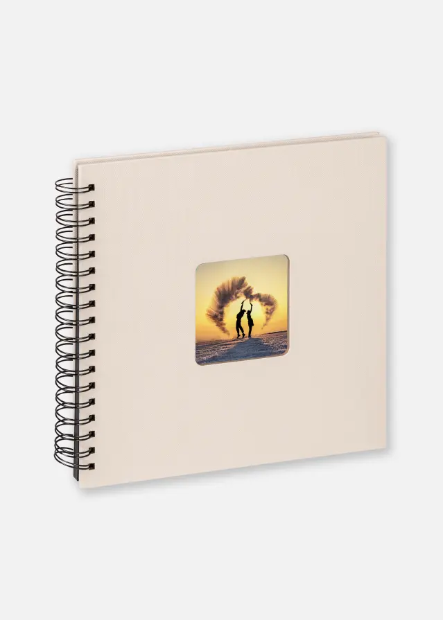 Fun Album de mariage Chamois - 26x25 cm (40 feuilles noires/20 pages)