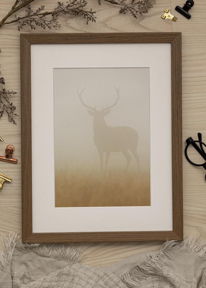 Cadre Elegant Box Marron 15x20 cm