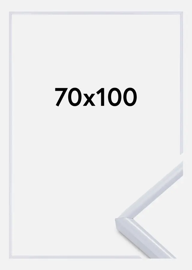 Cadre Victoria Verre Acrylique Blanc 70x100 cm