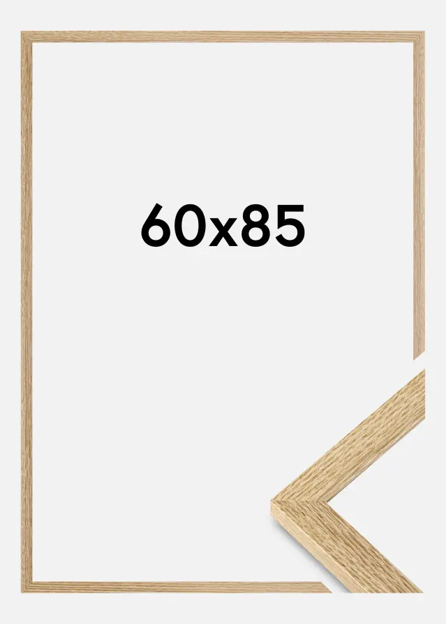 Cadre Selection Verre acrylique Chêne massif 60x85 cm