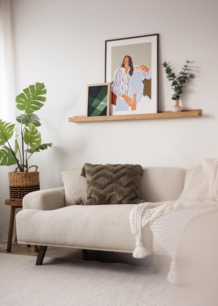 KAILA Étagère à tableaux Chêne 130 cm