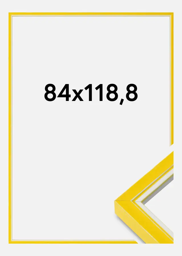 Cadre Diana Verre acrylique Jaune 84,1x118,9 cm (A0)