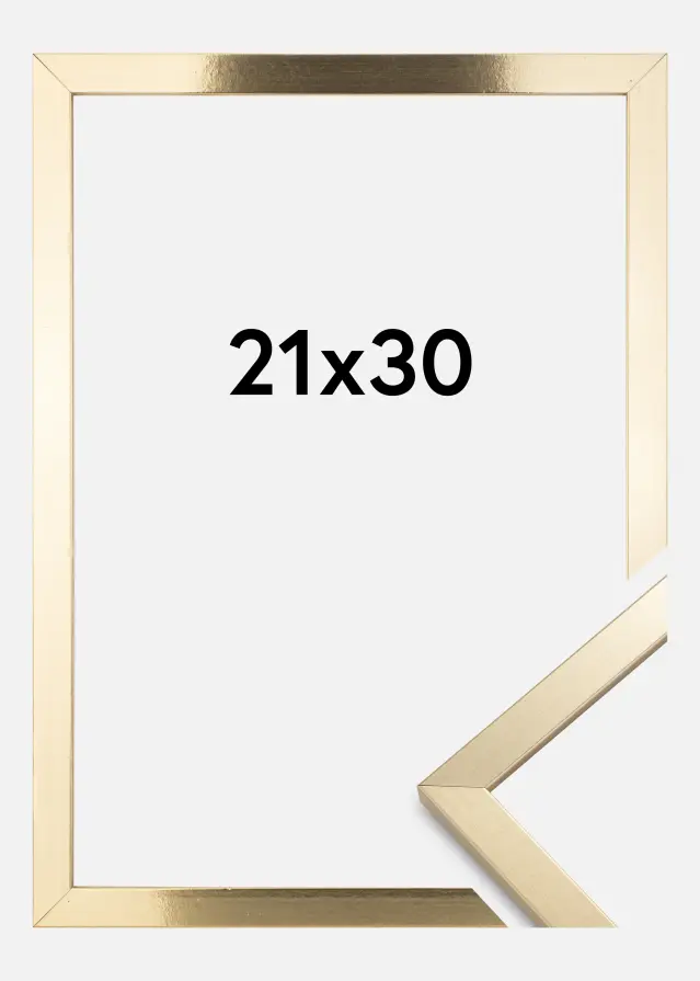 Cadre Trendy Verre Acrylique Or 21x30 cm
