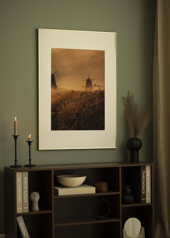 Cadre Visby Verre Acrylique Brillant Or 30x40 cm