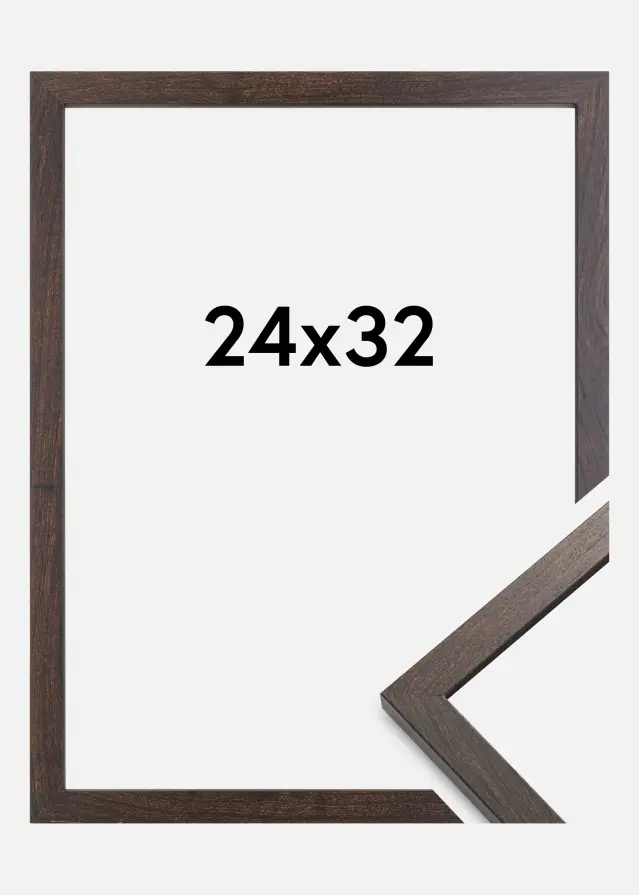 Cadre Trendy Verre acrylique Noyer 24x32 cm