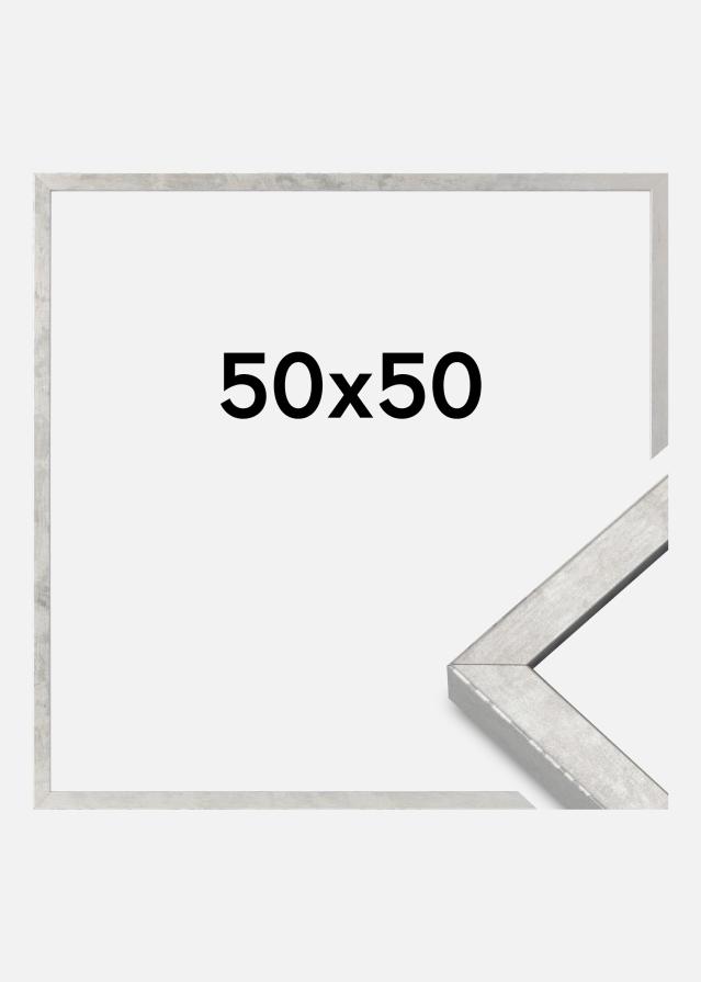 Cadre Ares Verre acrylique Argent 50x50 cm