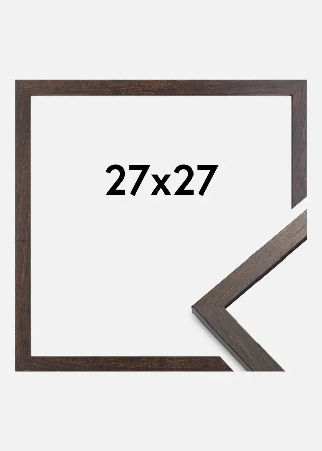 Cadre Trendy Verre acrylique Noyer 27x27 cm