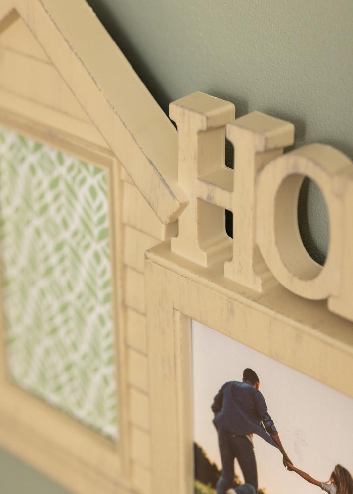 Home Cadre collage Crème - 3 images