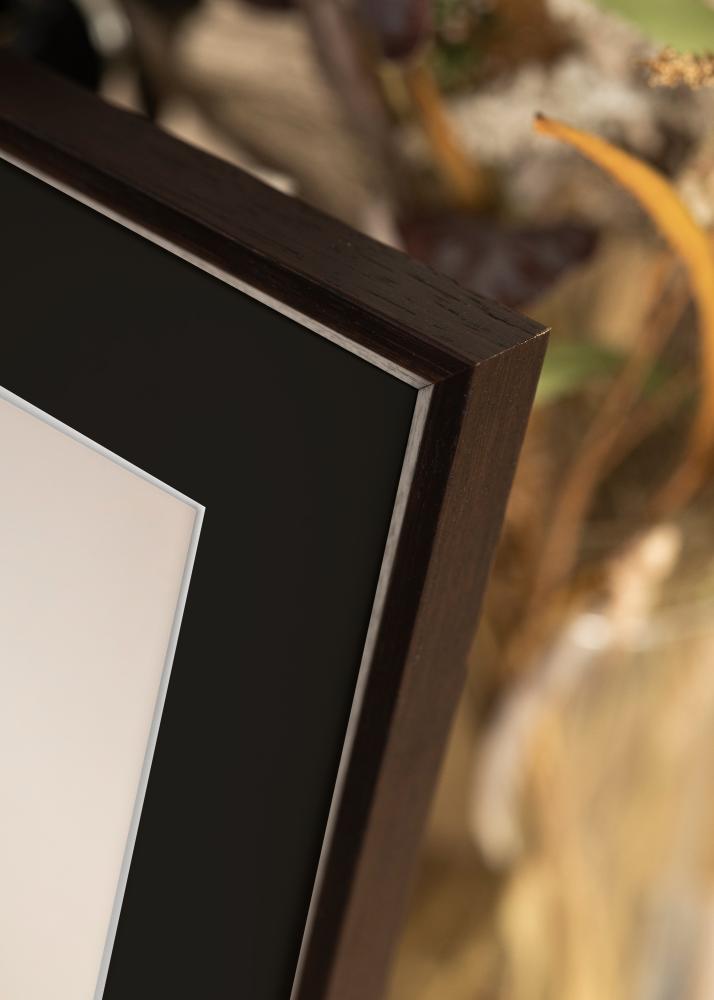 Cadre Globe Expresso 50x60 cm - Passe-partout Noir 35x45 cm
