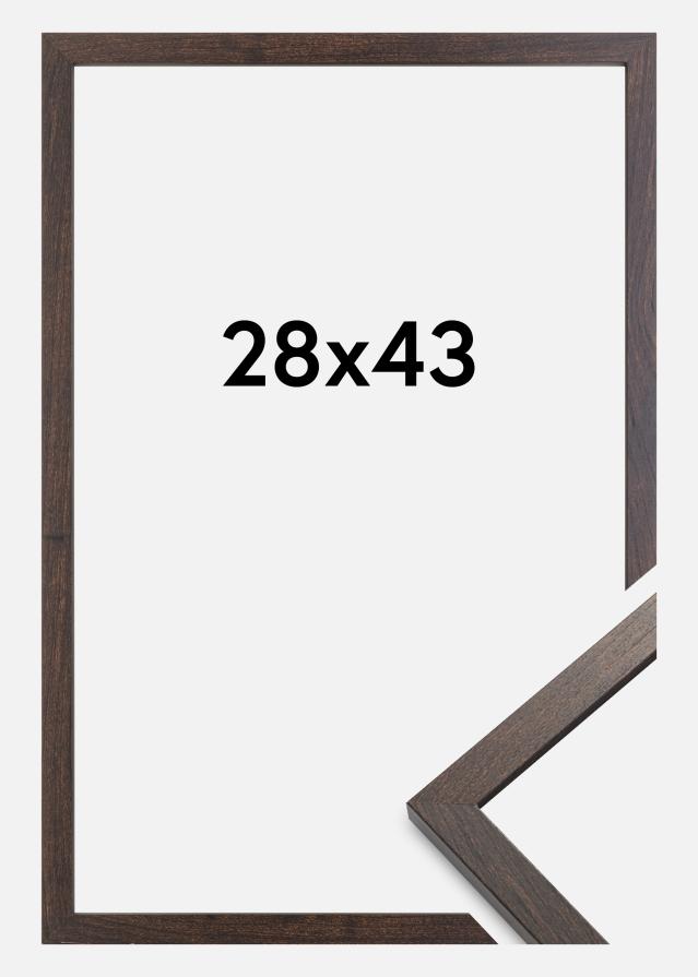 Cadre Trendy Verre acrylique Noyer 28x43 cm