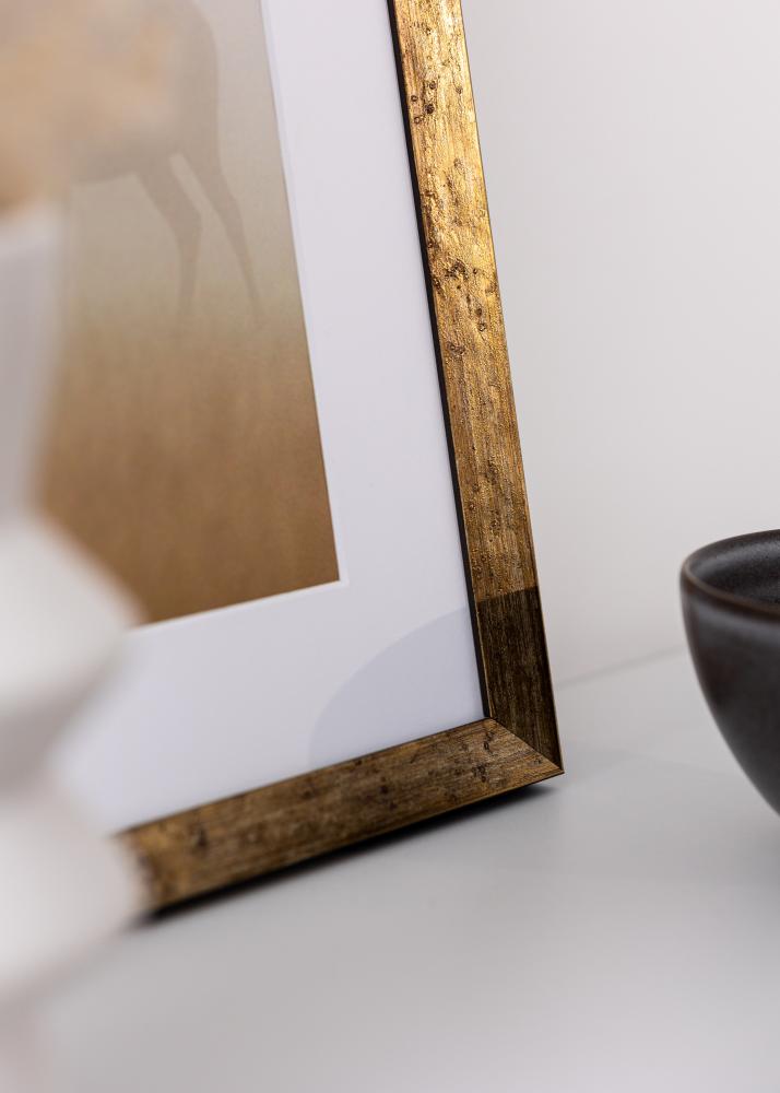 Cadre Dune Verre acrylique Or 21x29,7 cm (A4)