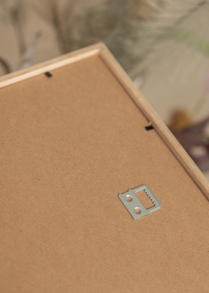 Cadre Mince Chêne 40x50 cm - Passe-partout Noir 27x35 cm