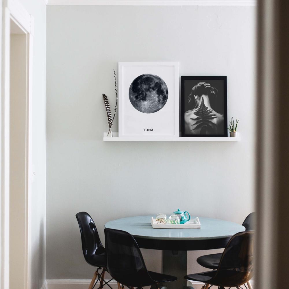 Étagère porte-cadres Blanc 70 cm