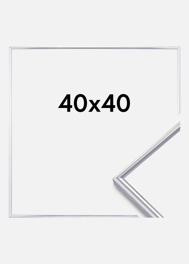 Cadre Can-Can Argent 40x40 cm