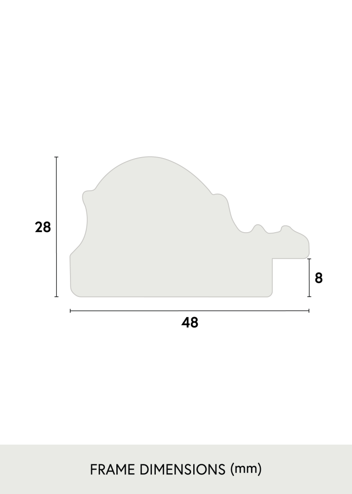 Cadre Old Retro Verre Acrylique 25x25 cm