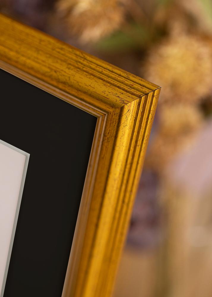 Cadre Västkusten Or 50x60 cm - Passe-partout Noir 15x20 pouces