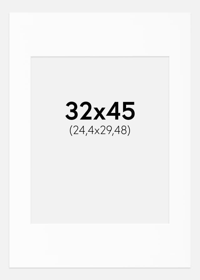 Passe-partout Canson Blanc (noyau blanc) 32x45 cm (24,4x29,48)