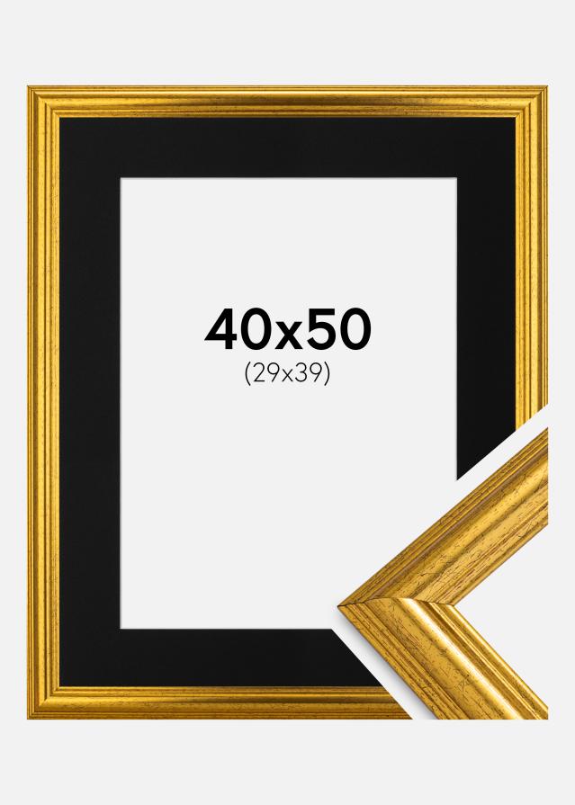 Cadre Västkusten Or 40x50 cm - Passe-partout Noir 30x40 cm
