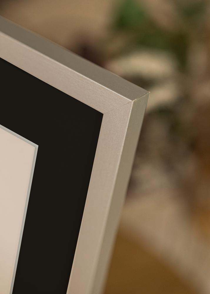 Cadre Selection Argent 70x100 cm - Passe-partout Noir 62x93 cm