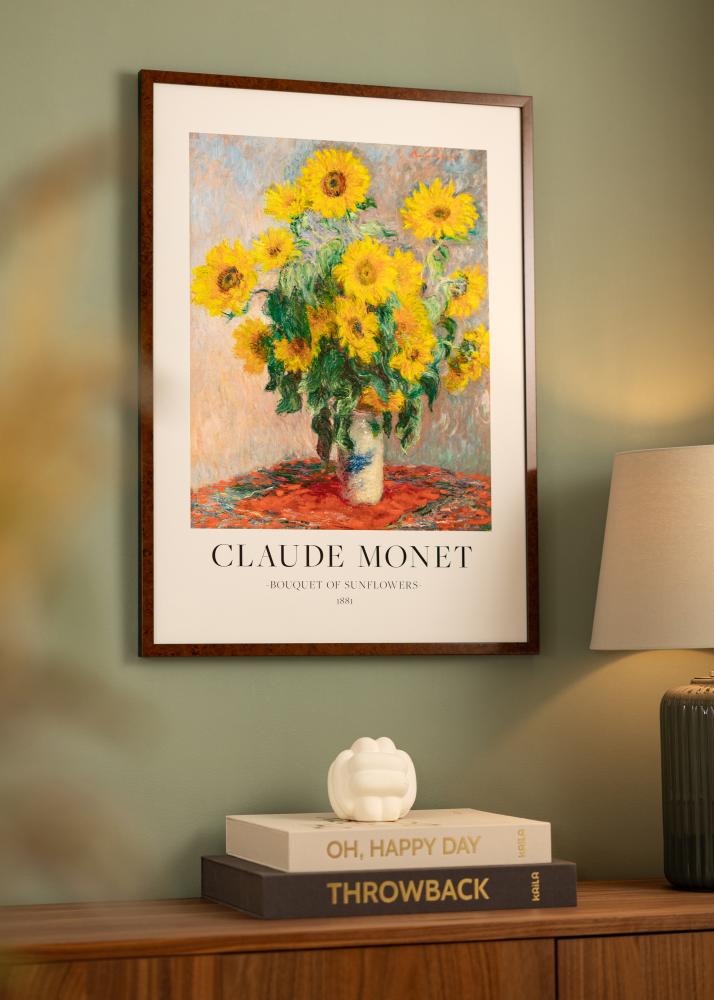 Cadre Ares Verre acrylique Burr Walnut 29,7x42 cm (A3)