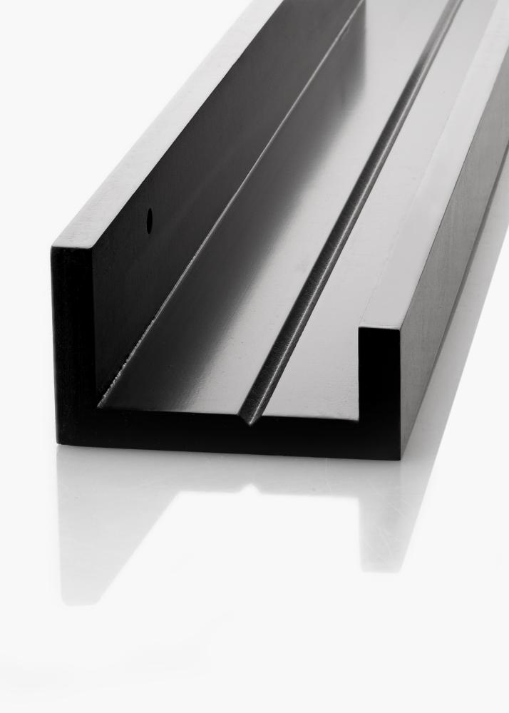 KAILA Étagère à tableaux Noire 60 cm