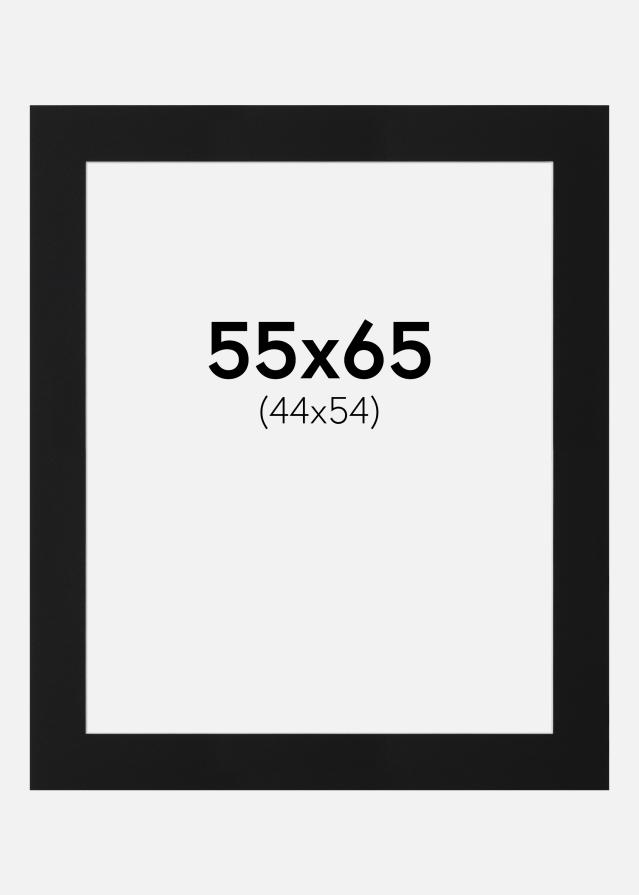 Passe-partout Noir Standard (noyau blanc) 55x65 cm (44x54)