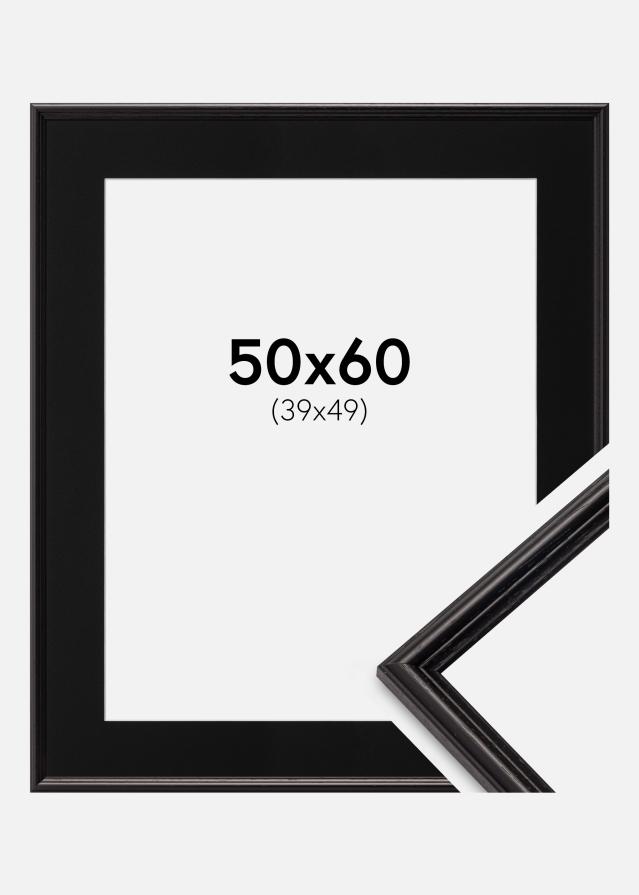 Cadre Horndal Noir 50x60 cm - Passe-partout Noir 40x50 cm