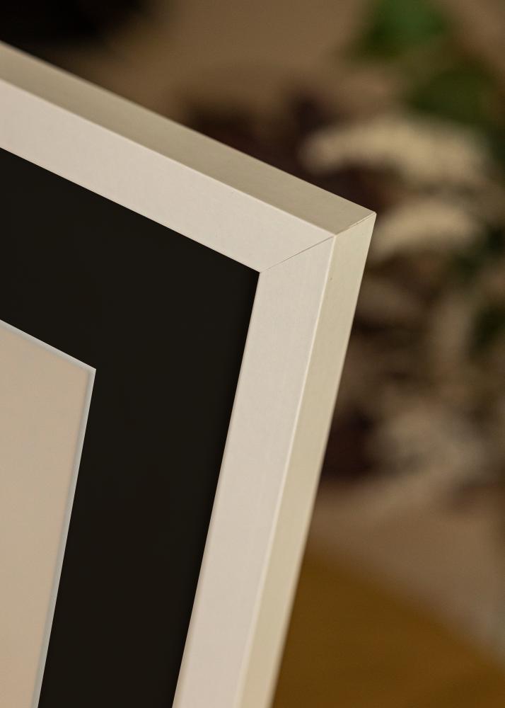 Cadre Selection Blanc 13x18 cm - Passe-partout Noir 9x12 cm